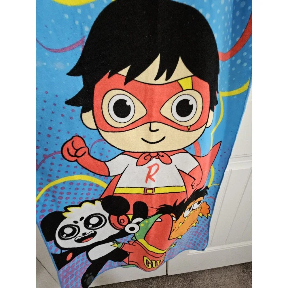 Ryan's World Bath / Beach Towel 23 X 50 Inches Moe Combo Panda Gus